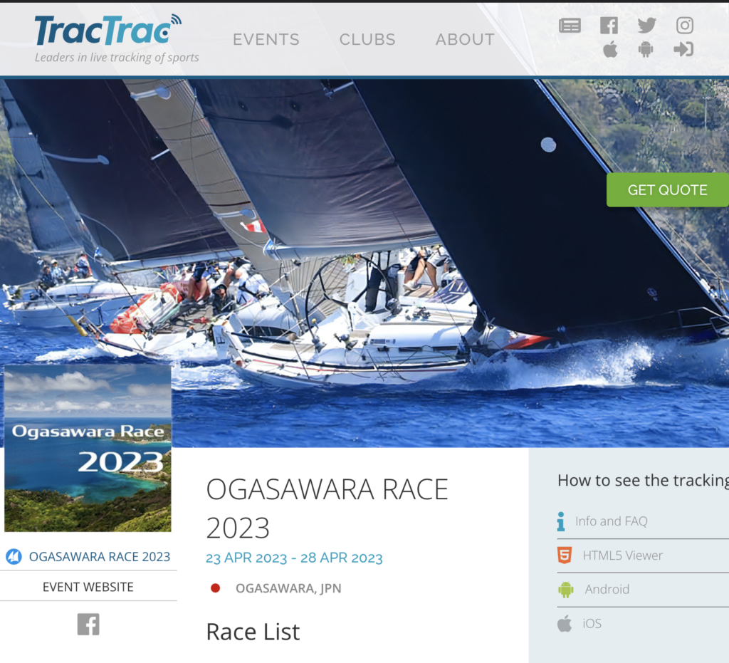 Trac Trac小笠原レース専用ページ